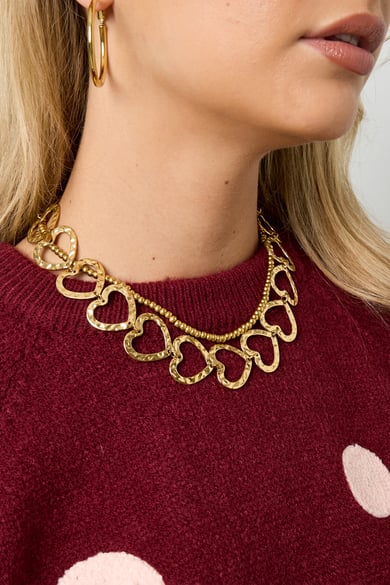 Edelstahl Kette Halsketten Herz Casual Täglich Einfache Serie frauen schmuck h5 Bild2